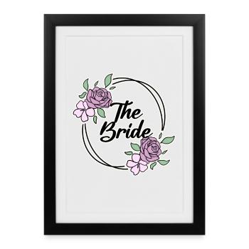 Bridal Motif - Framed poster (27 × 37 cm) - black - Front