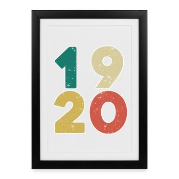 1920 - Year 1920 - Year 1920 - Framed poster (27 × 37 cm) - black - Front