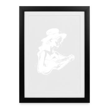 Ukulele Lover - Framed poster (27 × 37 cm) - black - Front