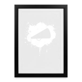 Cheers Megaphone - Framed poster (27 × 37 cm) - black - Front