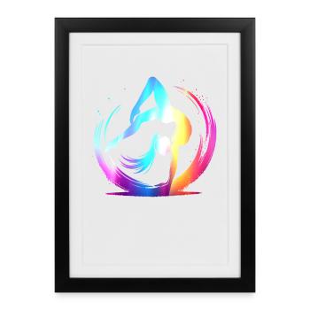Gymnast Gymnastics Gymnastics Club Gymnastics Gymnastics - Framed poster (27 × 37 cm) - black - Front
