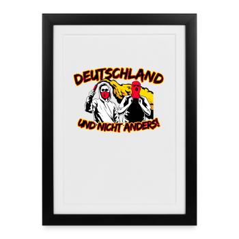 Allemagne et pas autrement MISE À JOUR - Affiche encadrée (27 × 37 cm) - noir - Devant