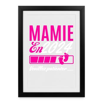 Grandma in 2024 please wait - Framed poster (27 × 37 cm) - black - Front