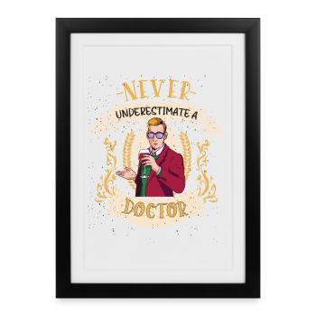 Doctor Medical Professional Funny Gift - Framed poster (27 × 37 cm) - black - Front