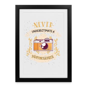 Photographer Snapshot Artist Funny Gift - Framed poster (27 × 37 cm) - black - Front