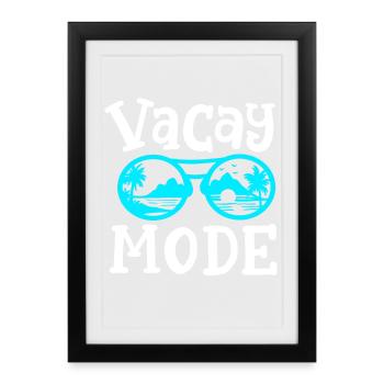 Kreuzfahrturlaub - Gerahmtes Poster (27 × 37 cm) - Schwarz - Vorne