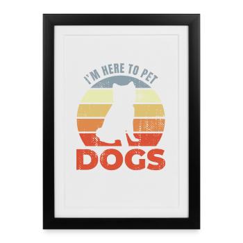 Dog Owner Joke - Framed poster (27 × 37 cm) - black - Front