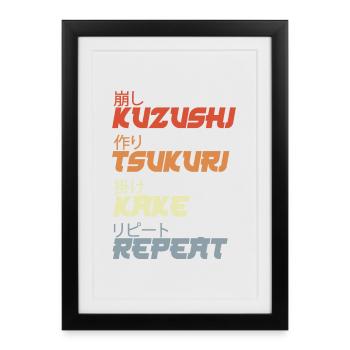 Judo Throwing Techniques - Framed poster (27 × 37 cm) - black - Front