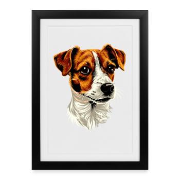 Jack Russell Terrier Dog Lover Jack Russell's - Framed poster (27 × 37 cm) - black - Front