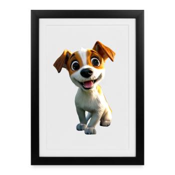 Jack Russell Terrier Dog Lover Jack Russell's - Framed poster (27 × 37 cm) - black - Front