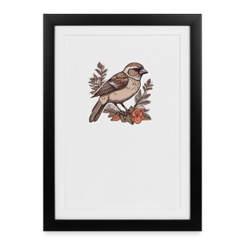 Bird breeder Ornithologist Bird watcher - Framed poster (27 × 37 cm) - black - Front