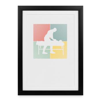Physiotherapy Chiropractor Physio-masseur - Framed poster (27 × 37 cm) - black - Front