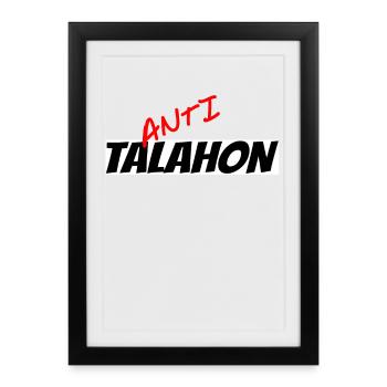 Anti Talahon - Affiche encadrée (27 × 37 cm) - noir - Devant