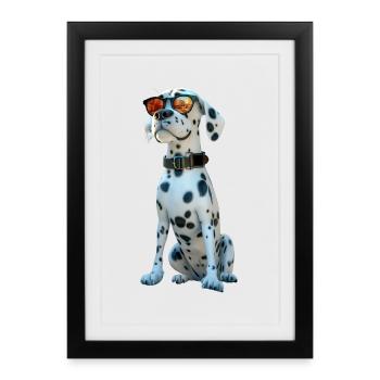 Dalmatian Dog Lover I Love Dalmatians - Framed poster (27 × 37 cm) - black - Front