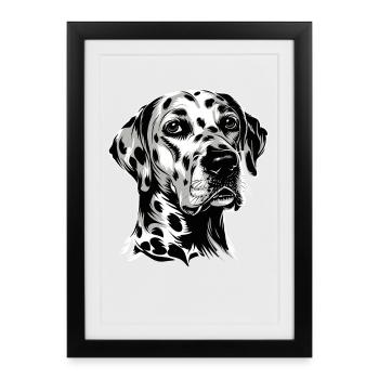 Dalmatian Dog Lover I Love Dalmatians - Framed poster (27 × 37 cm) - black - Front