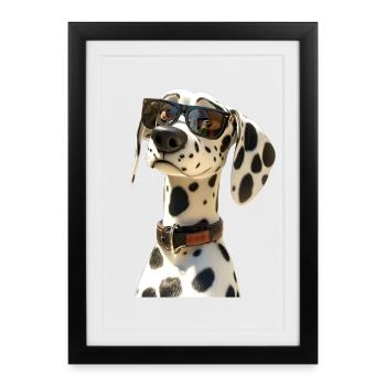 Dalmatian Dog Lover I Love Dalmatians - Framed poster (27 × 37 cm) - black - Front