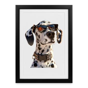 Dalmatian Dog Lover I Love Dalmatians - Framed poster (27 × 37 cm) - black - Front