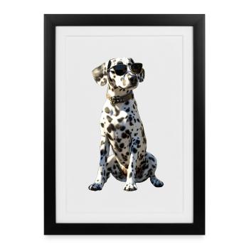 Dalmatian Dog Lover I Love Dalmatians - Framed poster (27 × 37 cm) - black - Front