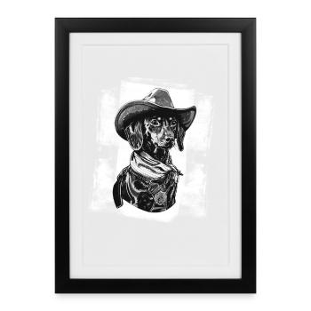 Shérif Jamnik - Affiche encadrée (27 × 37 cm) - noir - Devant