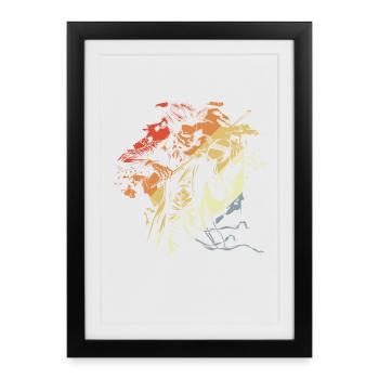 Violoniste - Affiche encadrée (27 × 37 cm) - noir - Devant