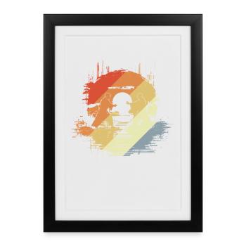 Karate Graphics - Framed poster (27 × 37 cm) - black - Front