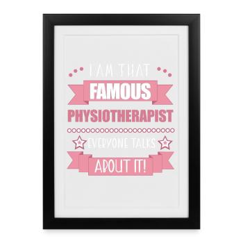 Physiotherapist Profession Ladies Gift - Framed poster (27 × 37 cm) - black - Front
