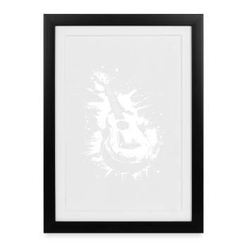 Ukulele Graffiti - Framed poster (27 × 37 cm) - black - Front