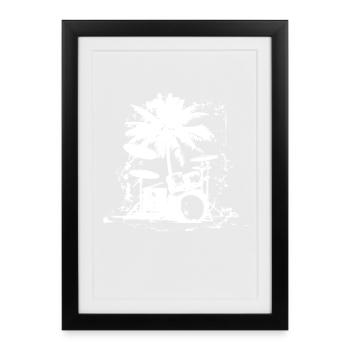 Percussion - Framed poster (27 × 37 cm) - black - Front