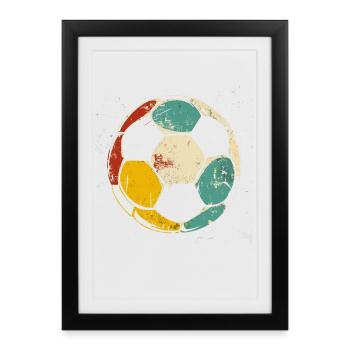Soccer Illustration - Framed poster (27 × 37 cm) - black - Front