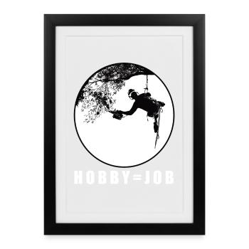 Arborist Tree care - my profession is my hobby - Framed poster (27 × 37 cm) - black - Front