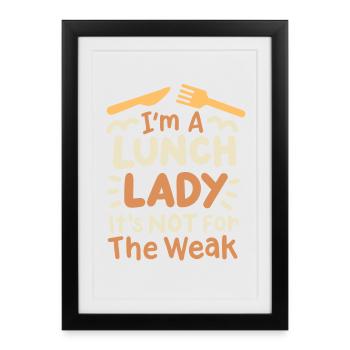 Mittagessen Schule Cafeteria Crew - Gerahmtes Poster (27 × 37 cm) - Schwarz - Vorne