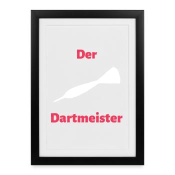 The Darts Master - Framed poster (27 × 37 cm) - black - Front