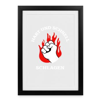 Maître de karaté - Affiche encadrée (27 × 37 cm) - noir - Devant