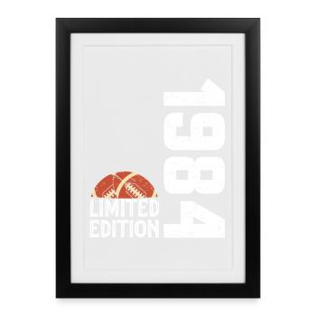 40th Anniversary 1984 Limited Edition Rugby - Framed poster (27 × 37 cm) - black - Front