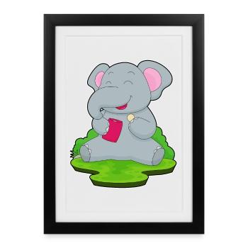 Elephant Potato Chips - Framed poster (27 × 37 cm) - black - Front