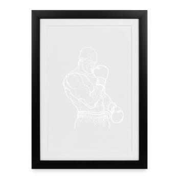 Boxer - Framed poster (27 × 37 cm) - black - Front