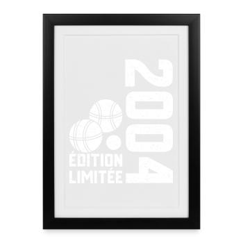 2004 Limited Edition Petanque 20th Anniversary - Framed poster (27 × 37 cm) - black - Front