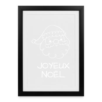 Joyeux Noël - Affiche encadrée (27 × 37 cm) - noir - Devant