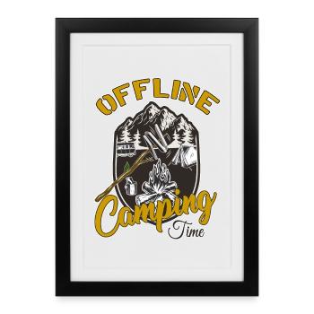 Outdoor - Gerahmtes Poster (27 × 37 cm) - Schwarz - Vorne