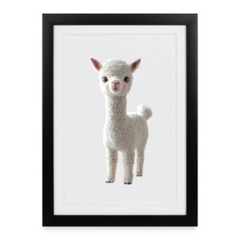 Alpaca Sweet Llama Farm Life Is Better With Alpacas - Framed poster (27 × 37 cm) - black - Front