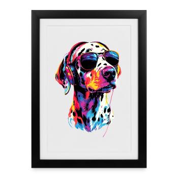 Dalmatian Dog Lover I Love Dalmatians - Framed poster (27 × 37 cm) - black - Front