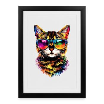 Bengal Cat Leopard Cat Leopardette Bengal Cats - Framed poster (27 × 37 cm) - black - Front