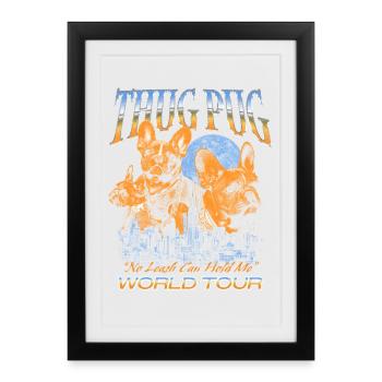 Thug Pug – World Tour - Framed poster (27 × 37 cm) - black - Front