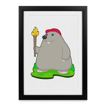 Mole Torch - Framed poster (27 × 37 cm) - black - Front