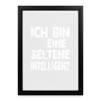 AI Saying I'm a Rare Intelligence - Framed poster (27 × 37 cm) - black - Front