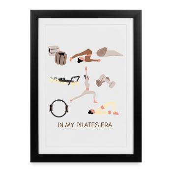 À l’époque du Pilates – Cadeau - Affiche encadrée (27 × 37 cm) - noir - Devant