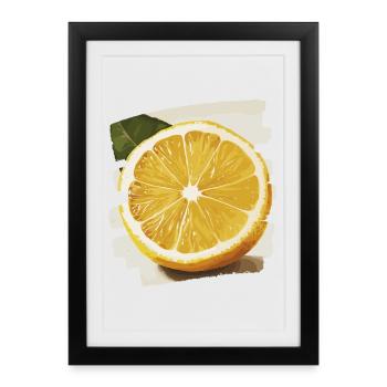 Lemon - Framed poster (27 × 37 cm) - black - Front