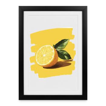 Lemon - Framed poster (27 × 37 cm) - black - Front