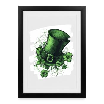 La Saint-Patrick - Affiche encadrée (27 × 37 cm) - noir - Devant