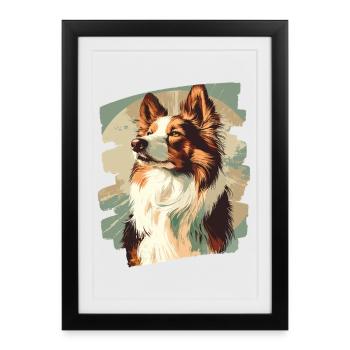 Colley - Affiche encadrée (27 × 37 cm) - noir - Devant